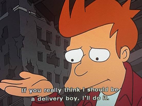 Fry Gives In